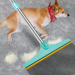 Rundik carpet rake extended handle enables standing cleaning and comfort.