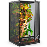RunDuck 45-gallon panoramic terrarium front view with expansive visibility for easy observation.