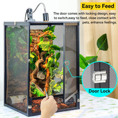 RunDuck magnetic-assembly-durable-terrarium offers tool-free setup with secure locks.