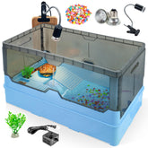 RunDuck turtle habitat filtration system keeps water clean for healthier turtles.
