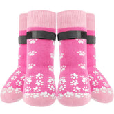 Runpaws non-slip dog socks pink pair XS grip for hardwood floors
