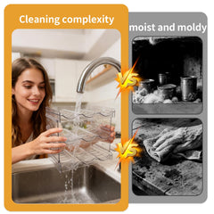 Rvelidode cat can organizer clear-contents provide at-a-glance selection for feeding.
