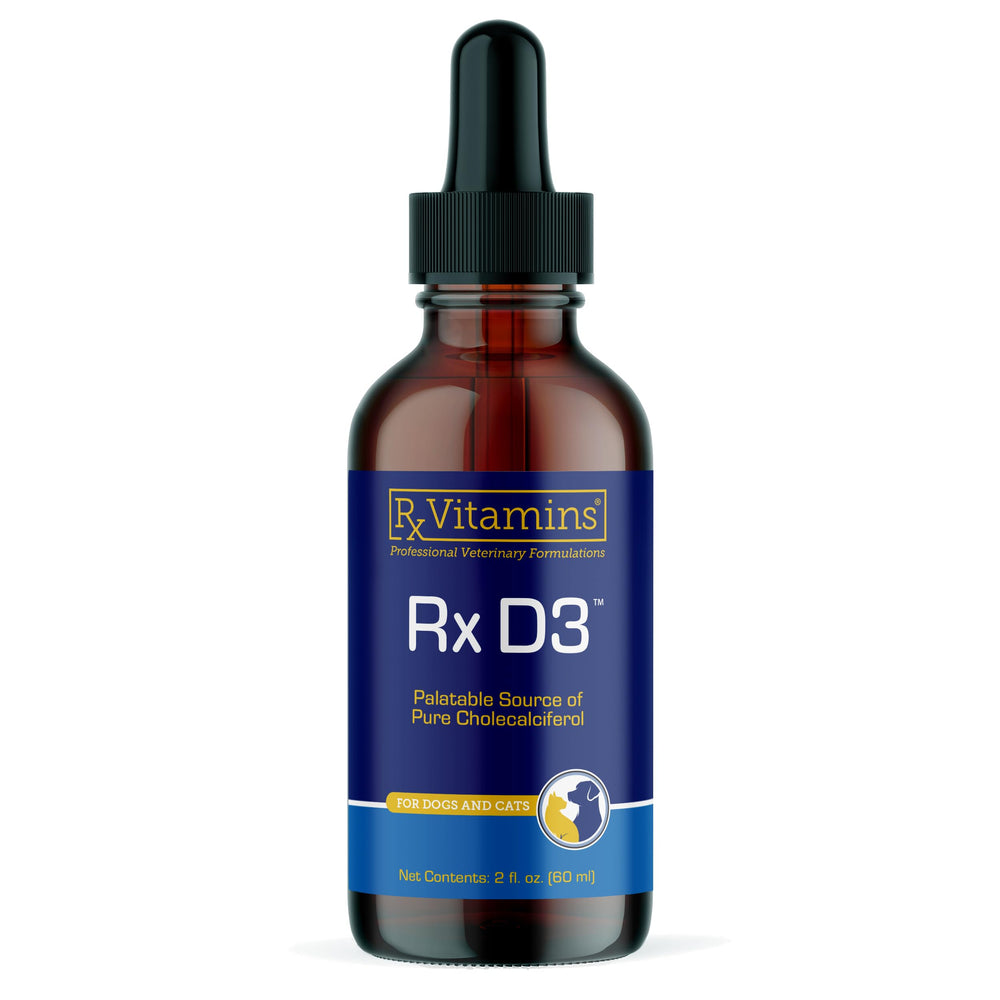 Rx Vitamins Rx D3 bottle-label highlights bone health support and calcium absorption.