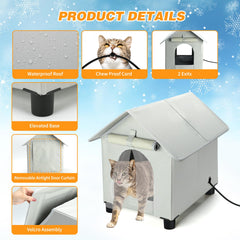 Rypet shelter with two exits and removable door flaps for easy access