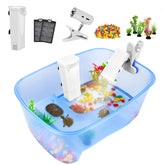 Rypet Baby Turtle Aquarium Tank with 360-degree view for easy pet observation.