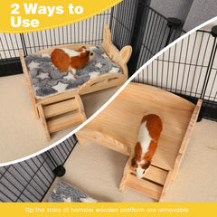 Rypet detachable bed and cushion enables easy cleaning and flexible setup.