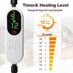 Rypet heated cat bed features dual cord protection for safer indoor use.