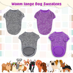 Rypet large dog sweater navy front view, cozy warmth for brisk walks.