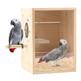 Rypet transparent bird nest box with clear view for monitoring nesting progress.