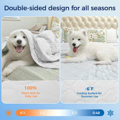 Rywell blanket with durable stitching resists scratching and chews.