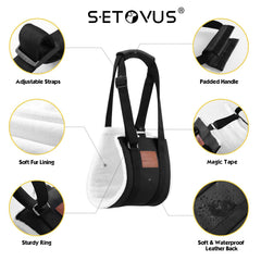 S-ETOVUS dog sling safe-fit with magic tape for secure lifting