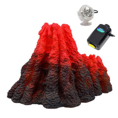 S-Lifeeling volcano decoration with lava explosion look enhances aquarium drama and color