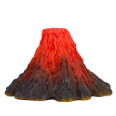 S-Lifeeling volcano ornament main view with dramatic lava eruption scenery for aquariums.