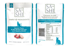 Sa-Shi Tuna & Sea Bream in savory broth provides protein-forward nutrition.