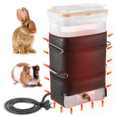 Saillong 4-pack heated rabbit water bottles ready for winter pet hydration.