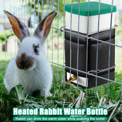 Saillong no-drip mount drinker secured in cage for mess-free hydration