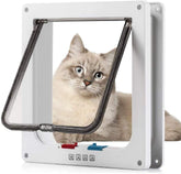 Sailnovo XL cat door flap front view with clear flap for easy pet access
