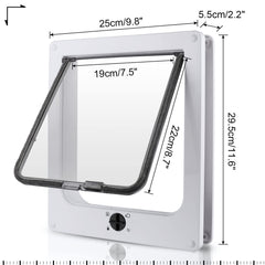 Sailnovo pet flap door dimensions reveal a comfortable opening for cats and small dogs.