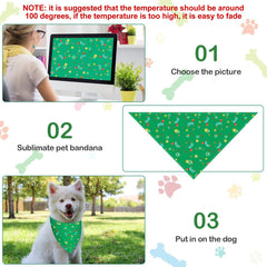 Saintrygo soft polyester dog bandana texture and comfort