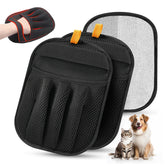 Salhap pet hair glove on couch removes fur quickly for a tidier living room.