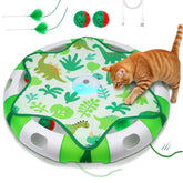 Salodal hide-and-seek toy with feather wand boosts indoor play.