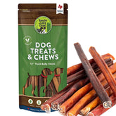 Sancho & Lola's Closet Supreme 12in bully sticks hero — long-lasting dog chew.