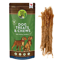 Sancho & Lola’s Turkey Tendons bag—long-lasting chew for healthy, happy pups.