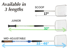 Sand Dipper long handle cat scoop extended reach for hard to reach spots.
