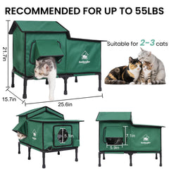 Sangoodier cat house insulation layer closeup highlights warm microenvironment