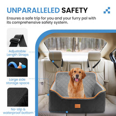Sangoodier dog car seat removable cover simplifies cleaning after road trips