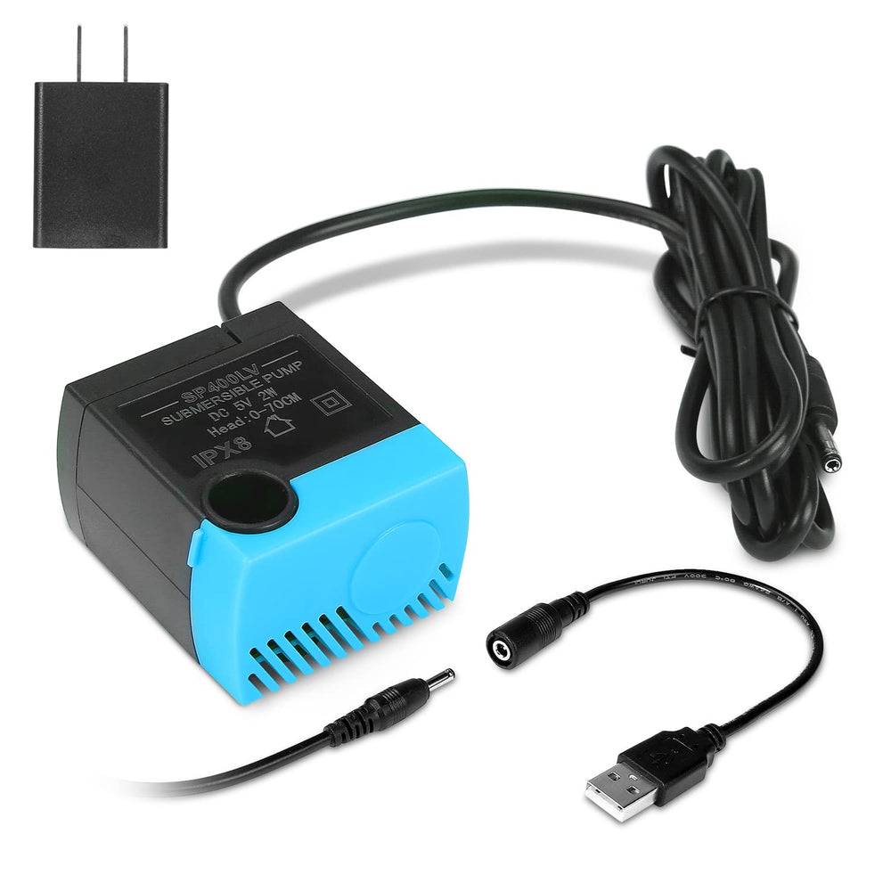 Sanklev SP-400LV pump in box enables quick fountain replacement and setup.