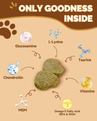 SANTKOL Mushrooms for Dogs joints-glucosamine-msm support mobility and comfort.