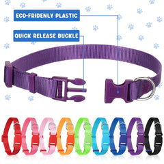 Sanwuta medium dog collar quick snap buckle enables easy on/off during busy mornings.