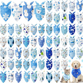 Sanwuta winter dog bandanas bulk blue pack for festive styling.