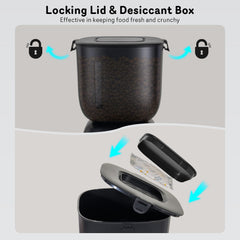 Sarpaws FW1 locking lid keeps food secure when you're away