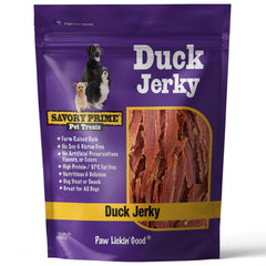 Savory Prime Duck Jerky Pack 3 lb for dog rewards and adventures