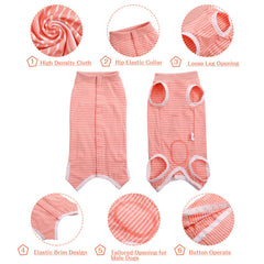 SAWMONG recovery suit pink XXX-Large close-up breathable fabric for comfort.