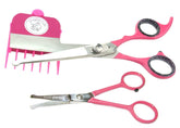 Scaredy Cut No Buzz dog clippers pink with silent operation for calm grooming