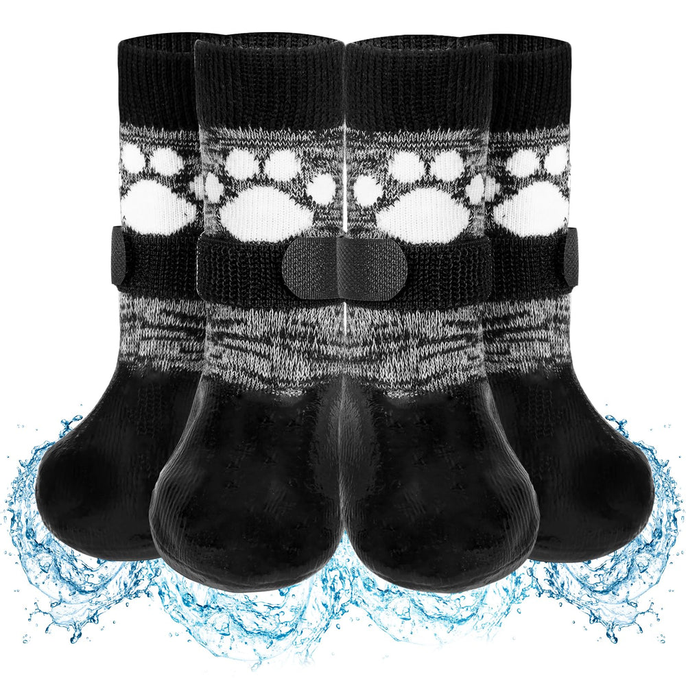 SCENEREAL anti-slip dog boots with six-pack design for reliable traction.