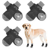SCENEREAL anti-slip dog socks close-up showing grip texture for secure indoor walks