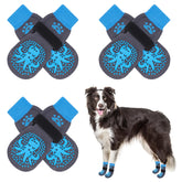 SCENEREAL anti-slip dog socks with traction pattern for secure grip on walks.