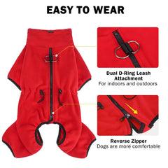 SCENEREAL back-zip design keeps dressing smooth and fur-friendly.