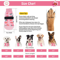 SCENEREAL calcetines para perro con doble agarre para mayor estabilidad al andar