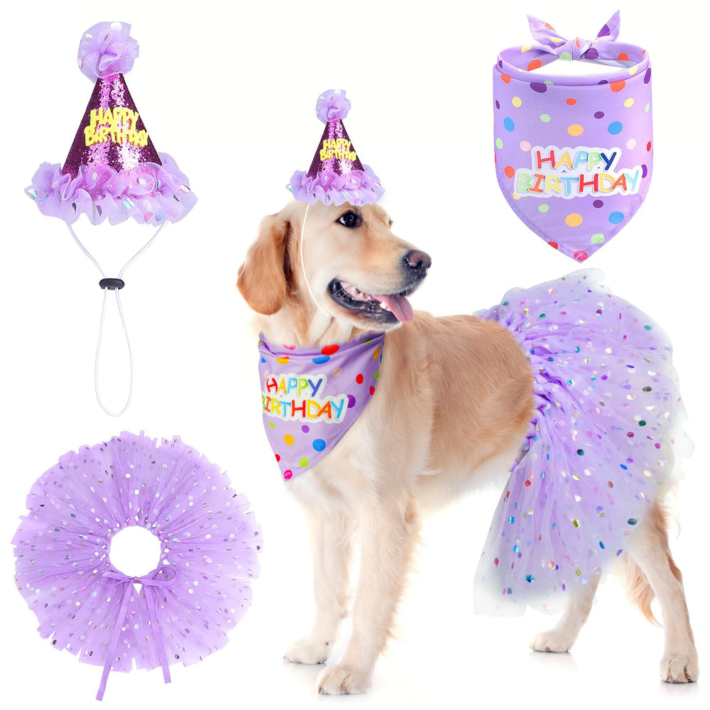 SCENEREAL dog birthday bandana close-up showing soft breathable fabric for comfy, photogenic party moments.