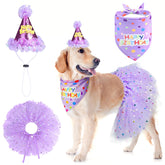 SCENEREAL dog birthday bandana close-up showing soft breathable fabric for comfy, photogenic party moments.