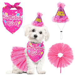 SCENEREAL dog birthday bandana for cute party photos