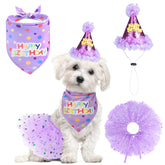 SCENEREAL dog birthday bandana for a cute photo ready party look