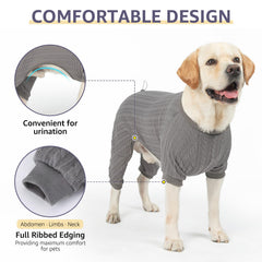 SCENEREAL dog pajamas open-cut crotch detail enabling easy bathroom breaks.