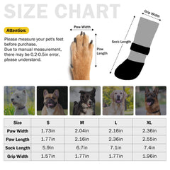 SCENEREAL dog paw protectors side view highlight extended socks reducing cold paw exposure