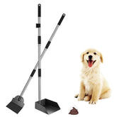 SCENEREAL dog pooper scooper tray-spade set facilitates quick yard cleanup.